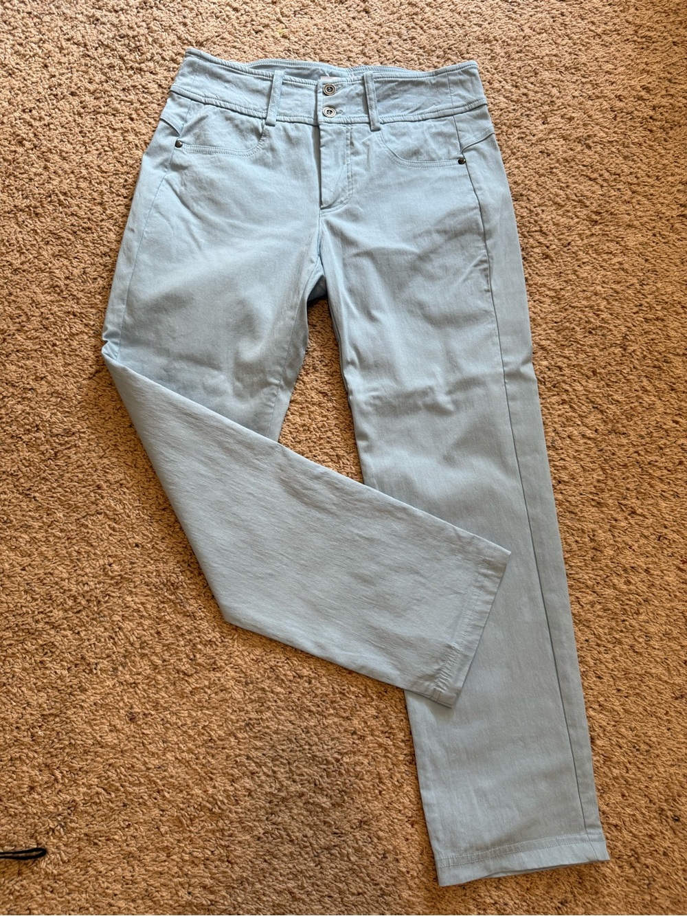 Brenda Beddome Women’s Light Blue Straight leg Cropped Pants